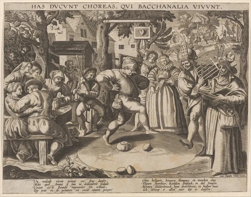 The Egg-Dance Wall Art by Anonymous, Netherlandish, late 16th century - High-Resolution Digital Print