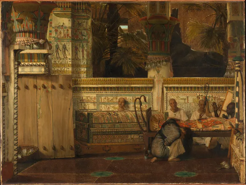 The Egyptian Widow Wall Art by Lourens Alma Tadema - High-Resolution Digital Print
