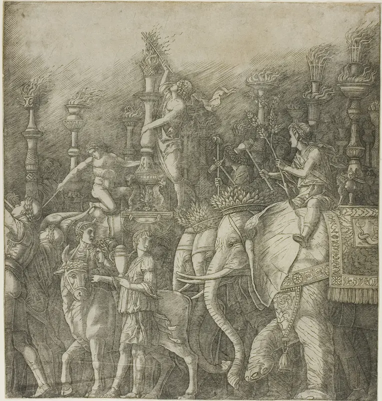 The Elephants, from The Triumph of Julius Caesar Wall Art by Andrea Mantegna - High-Resolution Digital Print