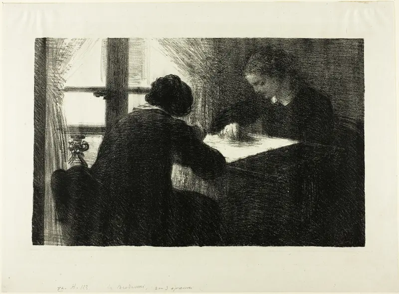 The Embroiderers, second plate