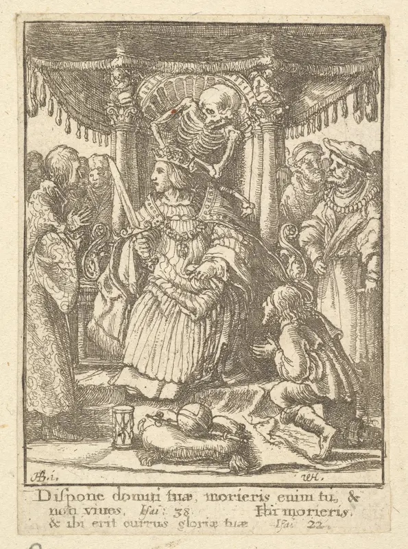 The Emperor, from "Dance of Death" Wall Art by Wenceslaus Hollar - High-Resolution Digital Print