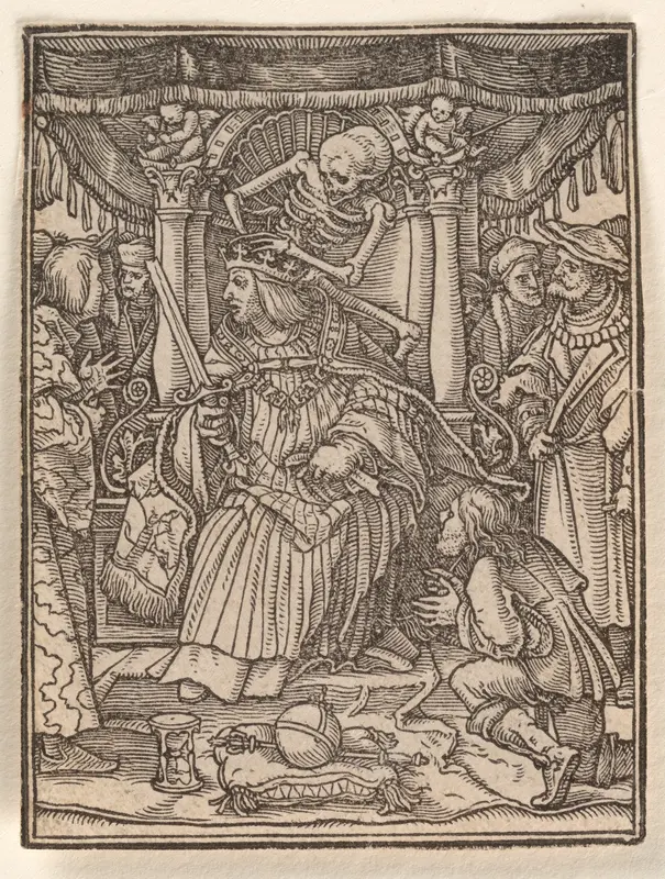 The Emperor, from "The Dance of Death" Wall Art by Hans Holbein the Younger - High-Resolution Digital Print