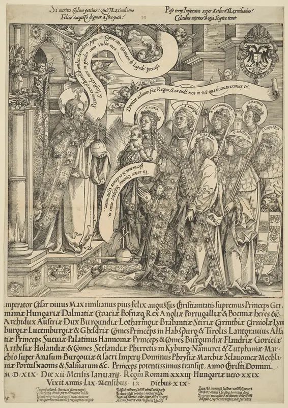 The Emperor Maximilian Presented to Christ by His Patron Saints