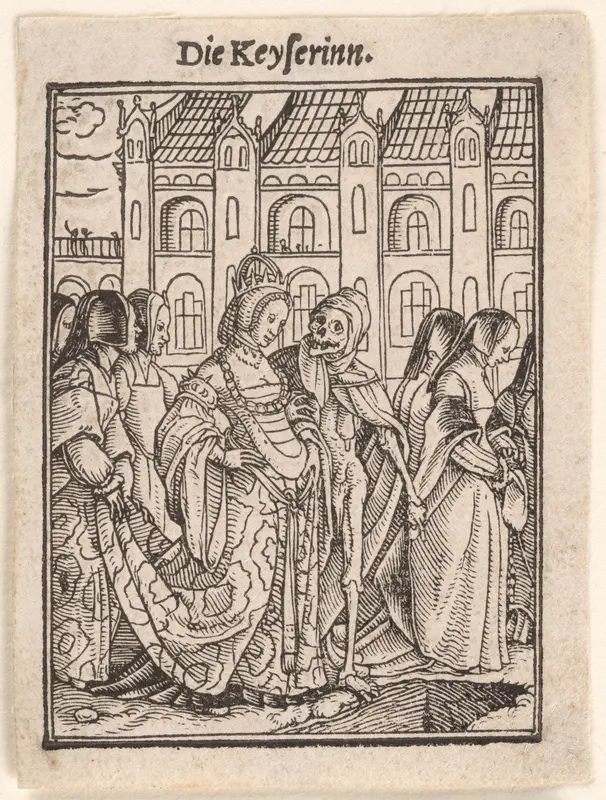 The Empress, from "The Dance of Death" Wall Art by Hans Holbein the Younger - High-Resolution Digital Print