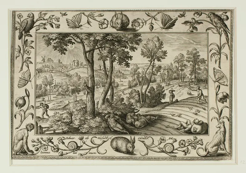 The Enemy Sowing Tares Among the Wheat, from Landscapes with Old and New Testament Scenes and Hunting Scenes