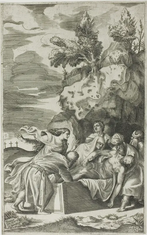 The Entombment Wall Art by Giulio Bonasone - High-Resolution Digital Print