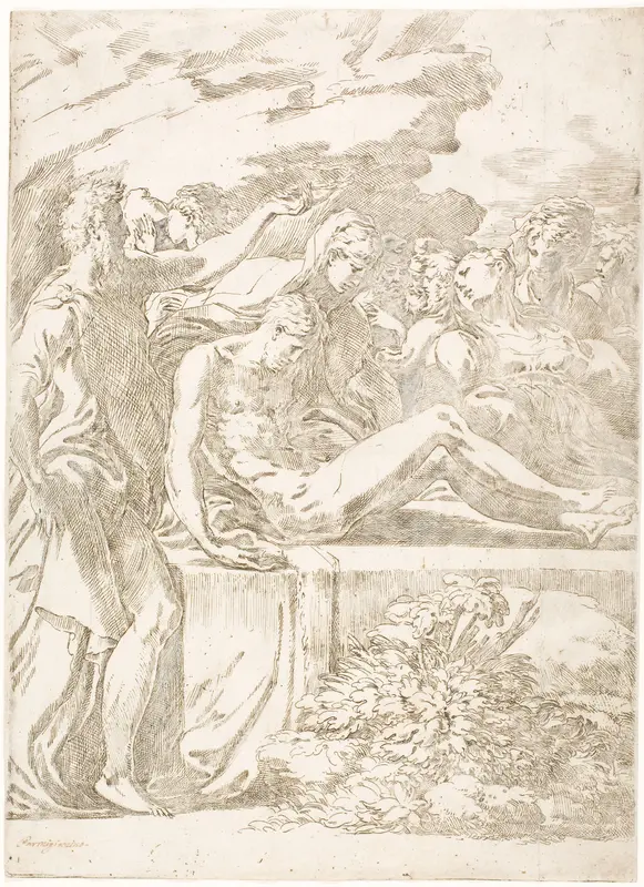 The Entombment Wall Art by Parmigianino - High-Resolution Digital Print