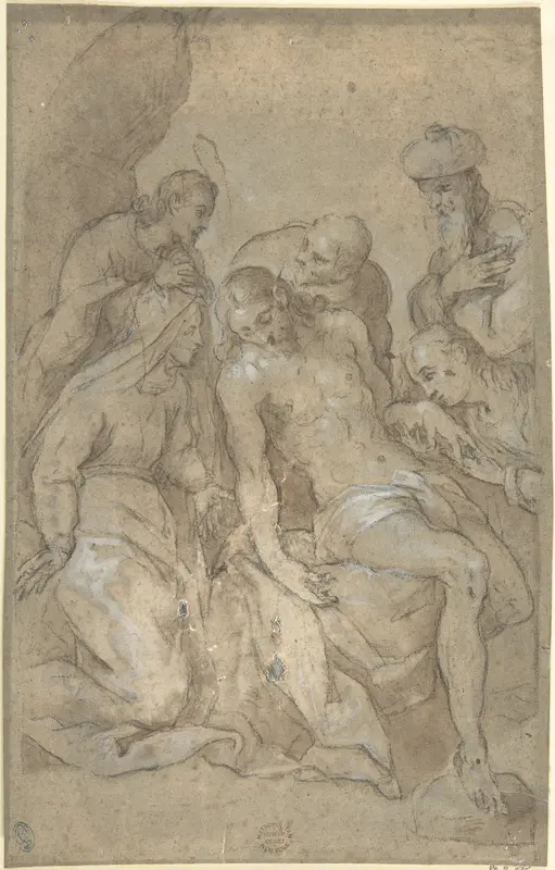 The Entombment Wall Art by Anonymous, Italian, 16th century - High-Resolution Digital Print