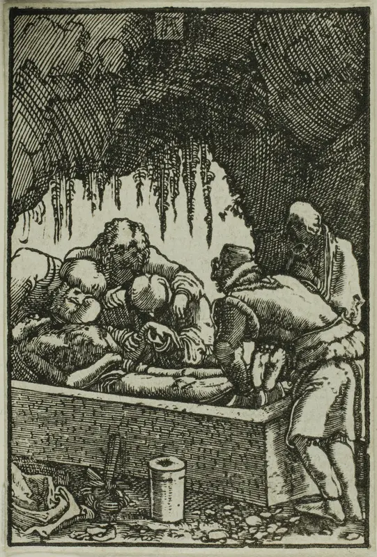 The Entombment, from The Fall and Redemption of Man Wall Art by Albrecht Altdorfer - High-Resolution Digital Print