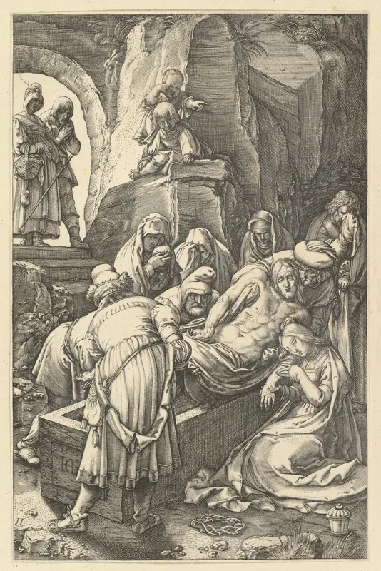 The Entombment, from "The Passion of Christ" Wall Art by Anonymous - High-Resolution Digital Print