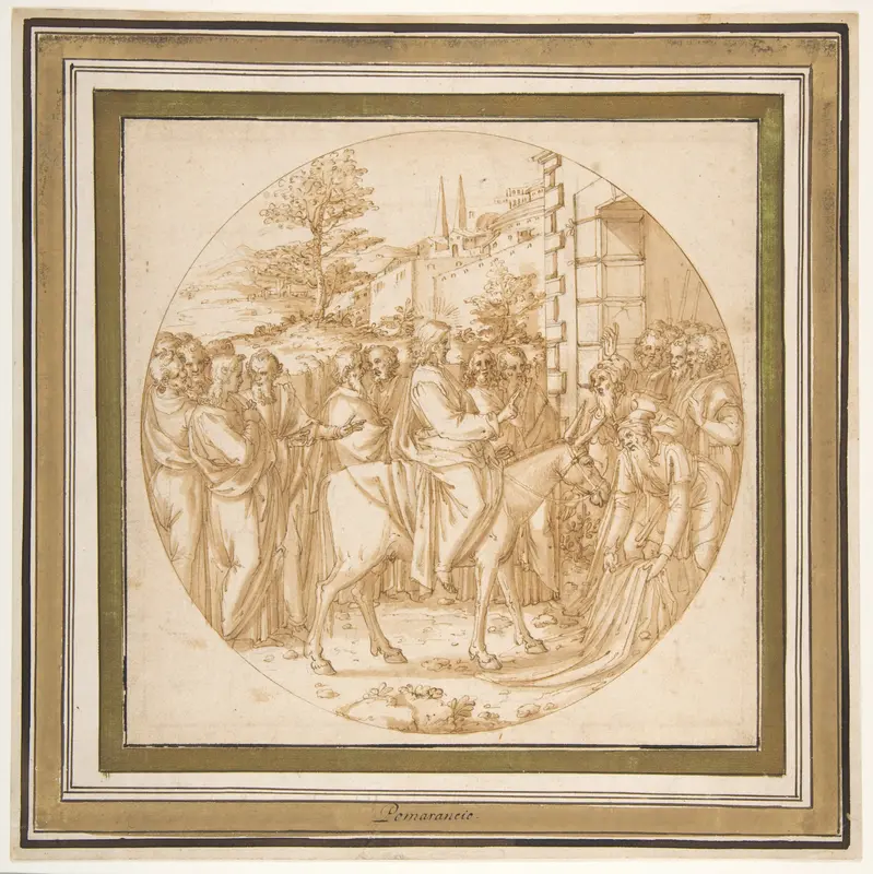 The Entrance of Christ into Jerusalem Wall Art by Ercole Setti - High-Resolution Digital Print