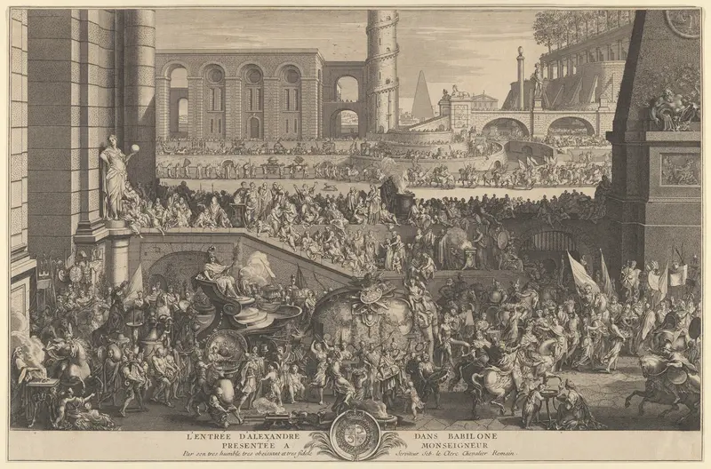 The Entry of Alexander into Babylon Wall Art by Sébastien Leclerc I - High-Resolution Digital Print