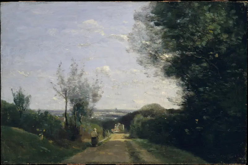 The Environs of Paris Wall Art by Camille Corot - High-Resolution Digital Print