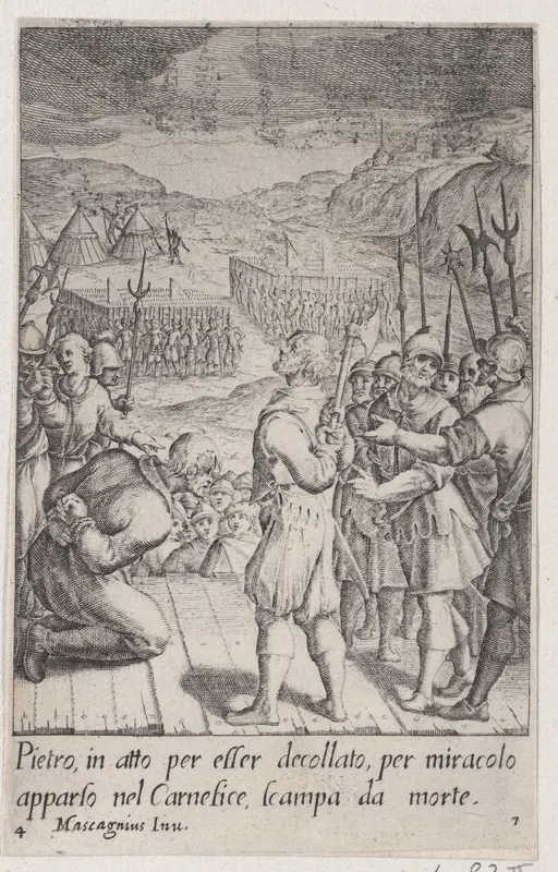 The Executioner, from Scelta d'Alcuni Miracoli e Grazie della Santissima Nunziata di Firenze (Selection of Some Miracles and Graces that Occurred in the Church of the Annunziata in Florence) Wall Art by Jacques Callot - High-Resolution Digital Print