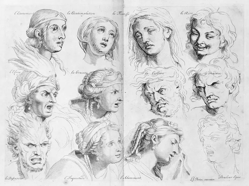 The Expressions Wall Art by Henri Testelin - High-Resolution Digital Print