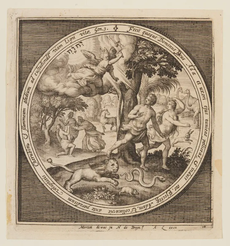 The Expulsion, from The Creation to the Expulsion from Paradise Wall Art by Nicolaes de Bruyn - High-Resolution Digital Print