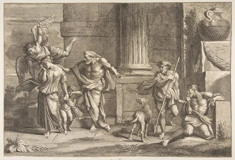 The Expulsion of Hagar Wall Art by Charles Massé - High-Resolution Digital Print