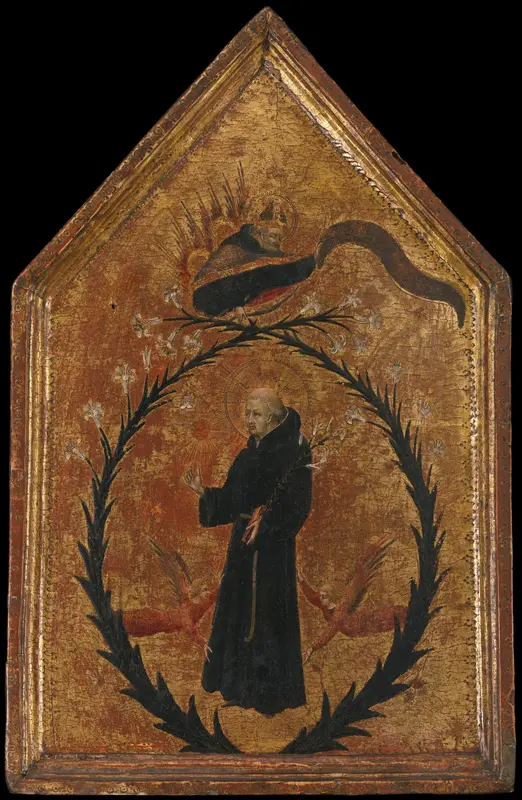 The Exultation of Saint Nicholas of Tolentino Wall Art by Giovanni di Paolo (Giovanni di Paolo di Grazia) - High-Resolution Digital Print