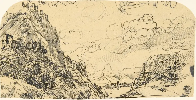 The Eyrie Wall Art by Rodolphe Bresdin - High-Resolution Digital Print