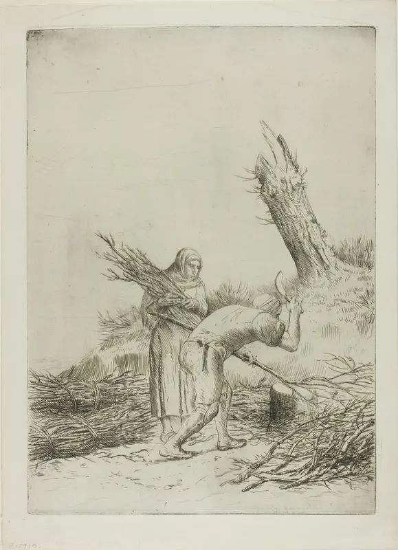 The Faggot-Makers Wall Art by Alphonse Legros - High-Resolution Digital Print