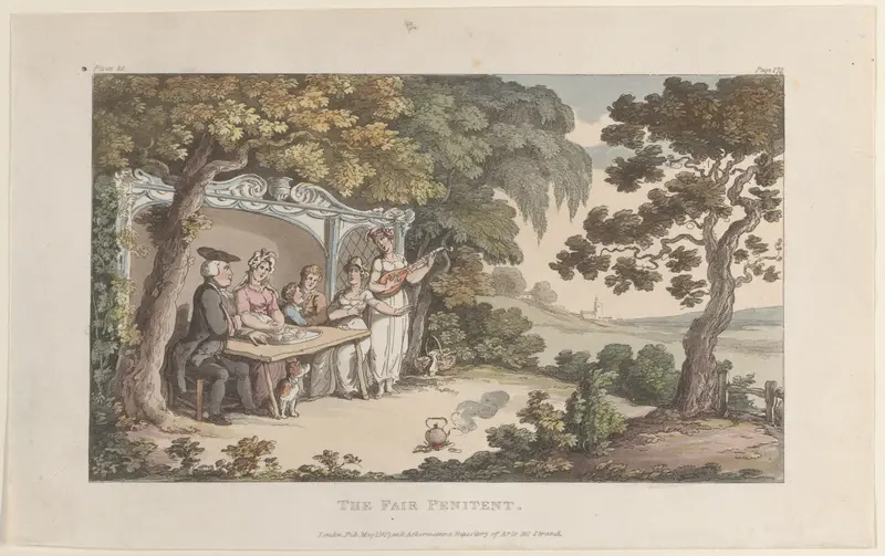 The Fair Penitent Wall Art by Thomas Rowlandson - High-Resolution Digital Print