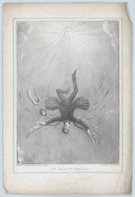 The Fall of Icarus Wall Art by John Doyle - High-Resolution Digital Print