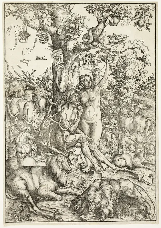 The Fall of Man Wall Art by Lucas Cranach the Elder - High-Resolution Digital Print