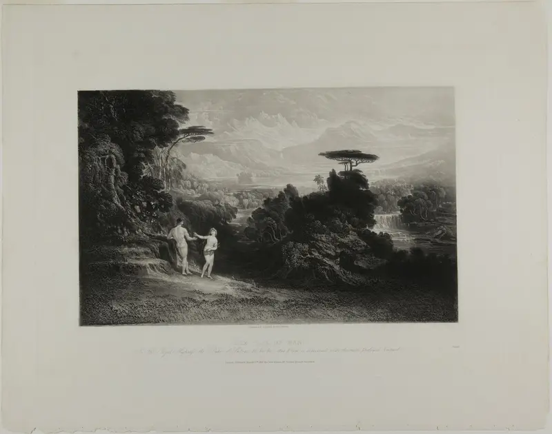 The Fall of Man, from Illustrations of the Bible Wall Art by John Martin - High-Resolution Digital Print