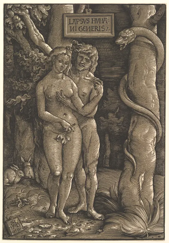 The Fall of Mankind Wall Art by Hans Baldung (called Hans Baldung Grien) - High-Resolution Digital Print