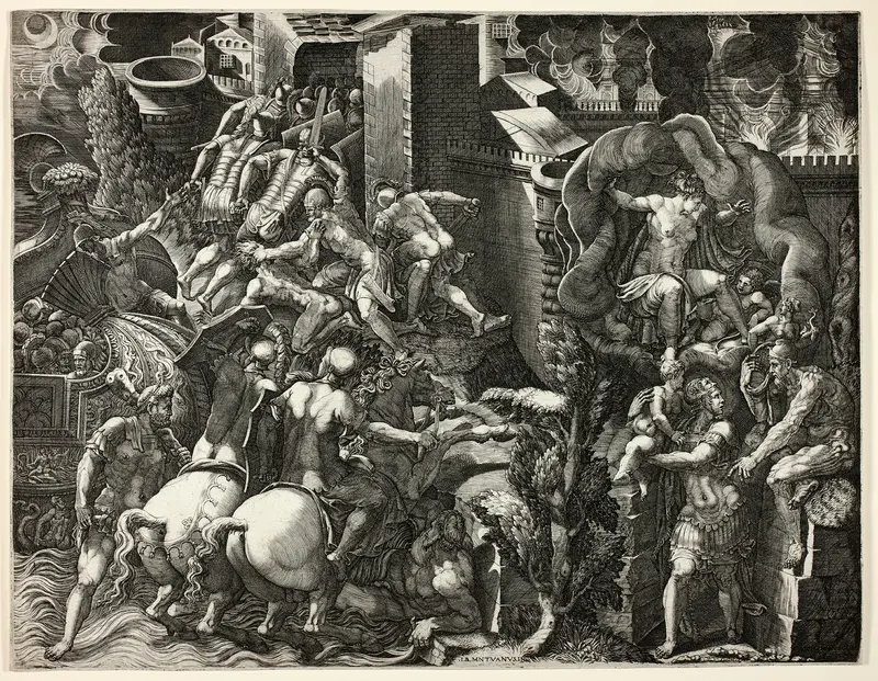 The Fall of Troy and the Escape of Aeneas