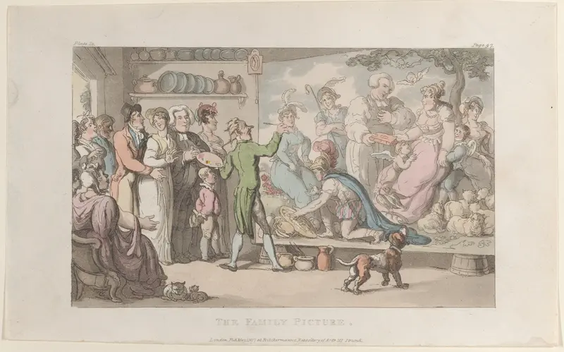 The Family Picture Wall Art by Thomas Rowlandson - High-Resolution Digital Print