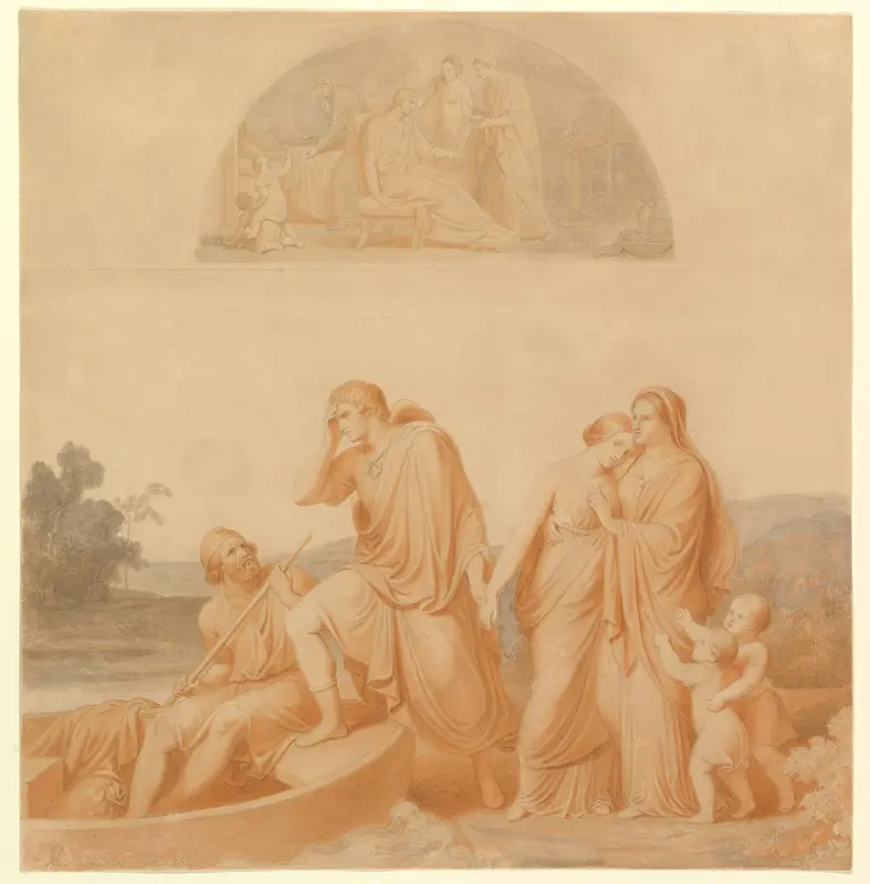 "The Farewell" Wall Art by Johannes Riepenhausen - High-Resolution Digital Print