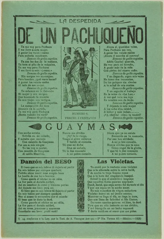 The Farewell of a Man From Pachuca Wall Art by José Guadalupe Posada - High-Resolution Digital Print