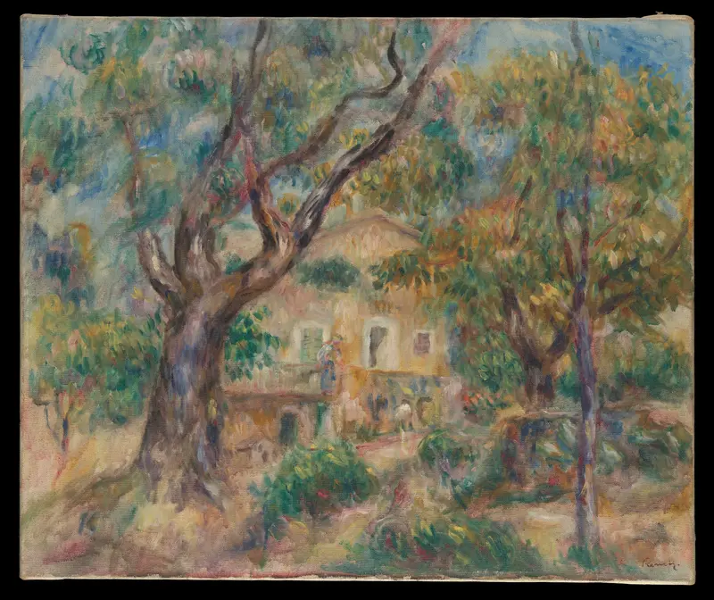 The Farm at Les Collettes, Cagnes Wall Art by Auguste Renoir - High-Resolution Digital Print