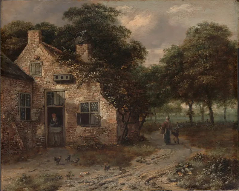 The Farmhouse Wall Art by Jan Wijnants - High-Resolution Digital Print