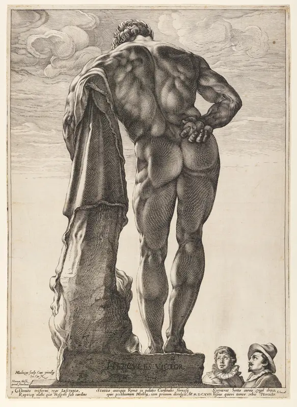 The Farnese Hercules, from Three Famous Antique Statues at Rome