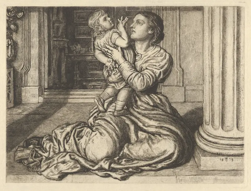 The Father's Leave-Taking Wall Art by William Holman Hunt - High-Resolution Digital Print