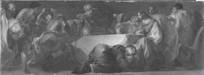 The Feast in the House of Simon the Pharisee Wall Art by Giuseppe Bazzani - High-Resolution Digital Print