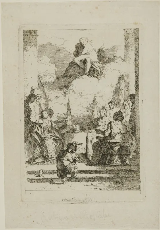The Feast of Anthony and Cleopatra Wall Art by Jean Honoré Fragonard - High-Resolution Digital Print