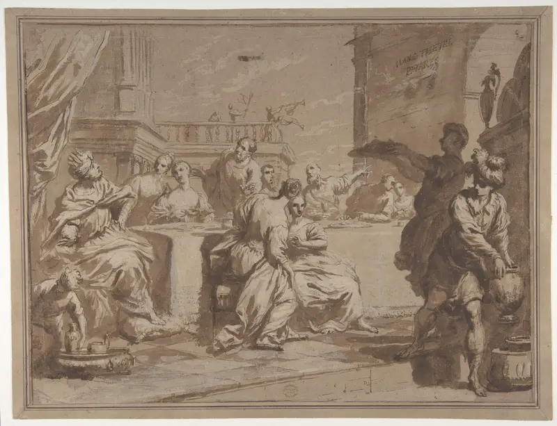 The Feast of Belshazzar Wall Art by Antonio Gionima - High-Resolution Digital Print
