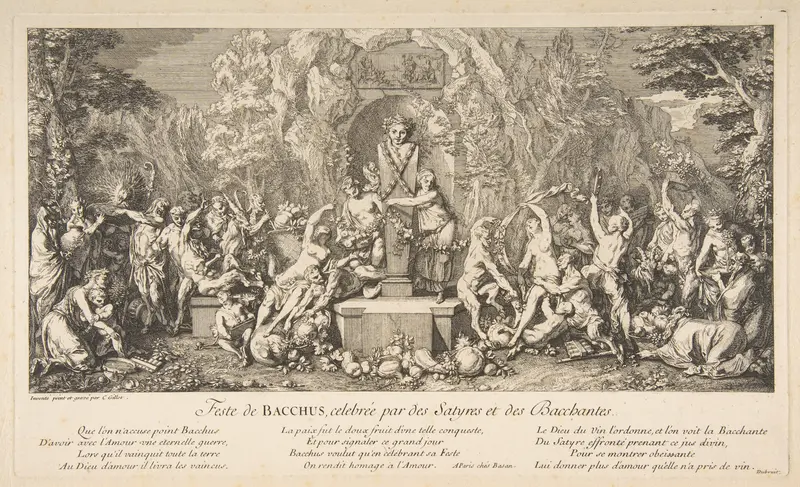The Fête of Bacchus Wall Art by Claude Gillot - High-Resolution Digital Print