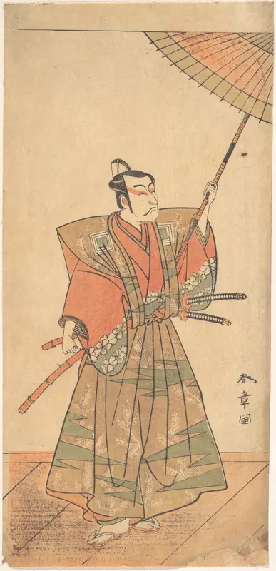 The Fifth Ichikawa Danjuro as a Samurai Attired in Ceremonial Kamishimo