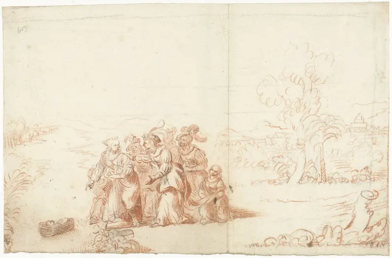 The Finding of Moses Wall Art by Gesina ter Borch - High-Resolution Digital Print
