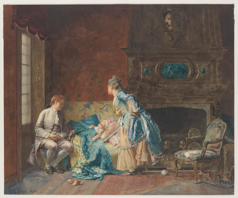 The First Babe Wall Art by Jean-Georges Vibert - High-Resolution Digital Print