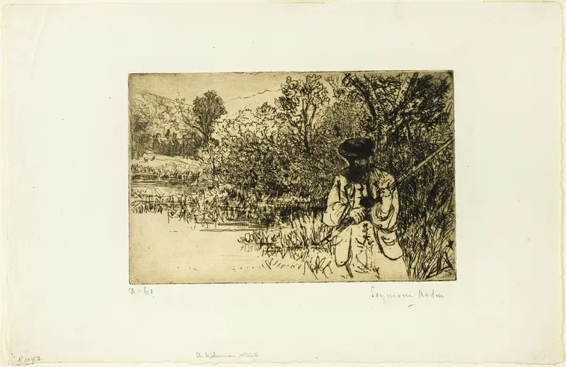 The Fisherman Wall Art by Francis Seymour Haden - High-Resolution Digital Print
