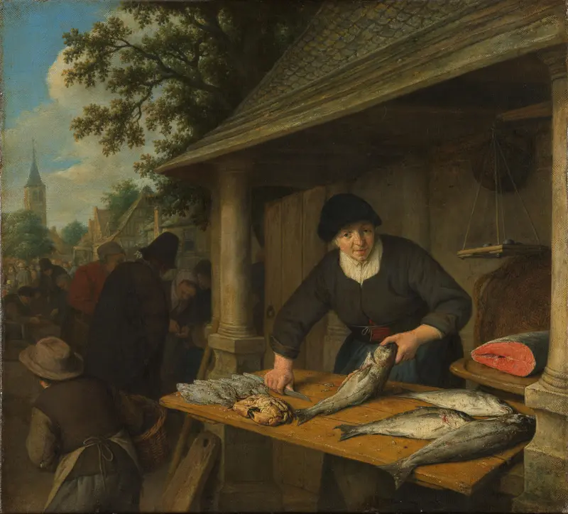 The Fishwife Wall Art by Unknown - High-Resolution Digital Print