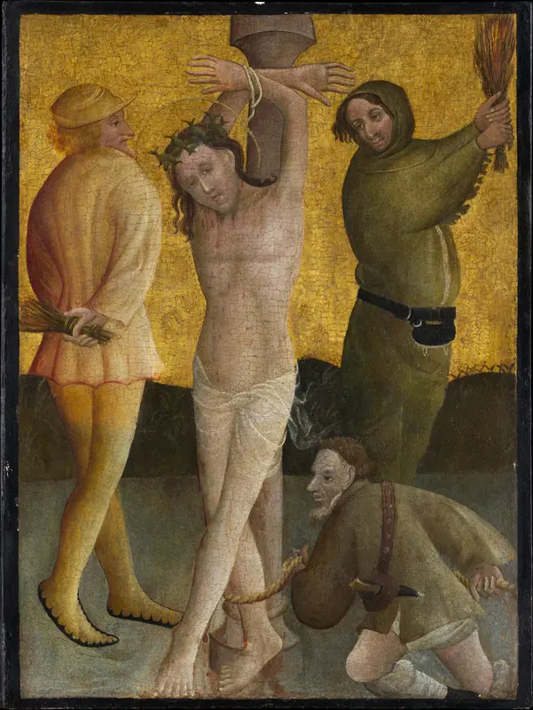 The Flagellation Wall Art by Master of the Berswordt Altar - High-Resolution Digital Print