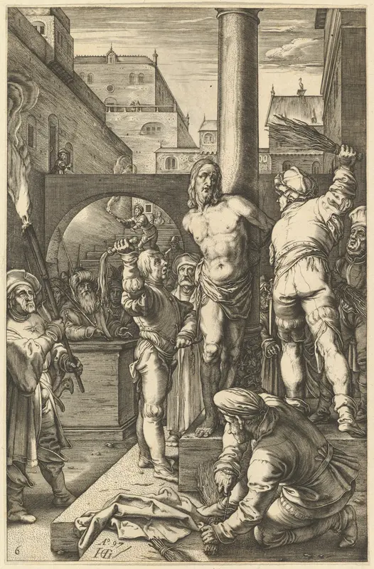 The Flagellation, from "The Passion of Christ" Wall Art by Anonymous - High-Resolution Digital Print