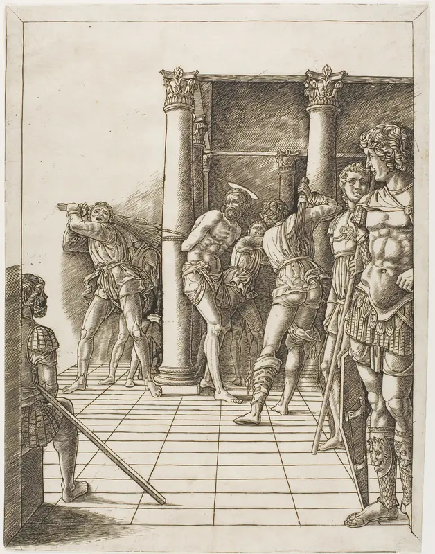 The Flagellation of Christ, with the Pavement Wall Art by School of Andrea Mantegna - High-Resolution Digital Print