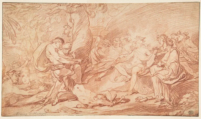 The Flaying of Marsyas Wall Art by François van Loo - High-Resolution Digital Print